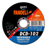 Disco De Corte Metal Inox Fandeli 4.1/2 PLG 10 Pz 73709