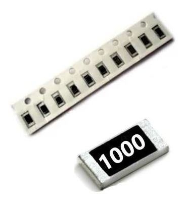 100 Ohms 1% (20 Unidades) Resistor Smd 0603 100r 1,6mmx0.8mm