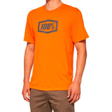 Playera 100% Icon Short Sleeve Tee Orange