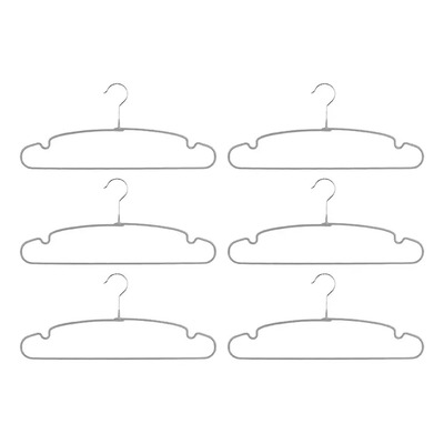 Miniso Paquete De Ganchos Para Ropa Plástico Extra Grandes 6 Piezas Color Gris | MercadoLibre