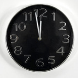 Relógio De Parede Sala Cozinha Cromado Requinte - Envio 24h
