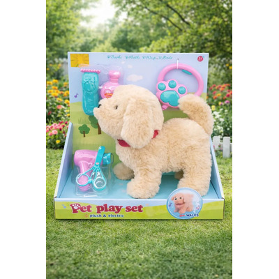 Perrito De Juguete Candy Toys Camina Ladra Con 5 Accesorios | Envío gratis