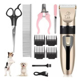 Maquina De Peluquería Canina Kit Mascotas Inalámbrica Full