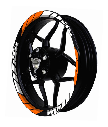 Calcomanias Sticker Para Rines Ktm Duke Neon Reflejantes Ss