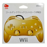 Control Pro Dorado En Caja Club Para Nintendo Wii Original