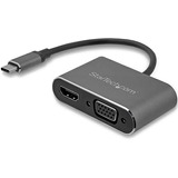 Adaptador Usb-c A Vga Y Hdmi  2en1 - 4k 30hz Cdp2hdvga