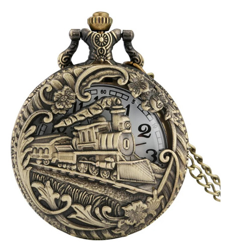 Reloj De Bolsillo De Cuarzo Steampunk For Hombres Y Mujeres