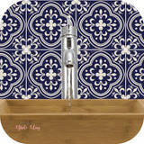 Vinilo Adhesivo Azulejos Cocina Mosaico Azul Marino