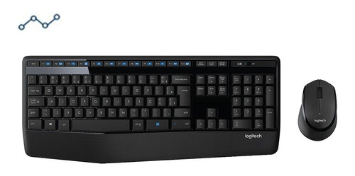 Mouse E Teclado Sem Fio Logitech Wireless Padrão Abnt2 C/ Ç 