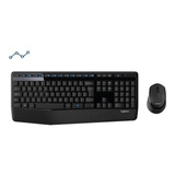 Mouse E Teclado Sem Fio Logitech Wireless Padrão Abnt2 C/ Ç 