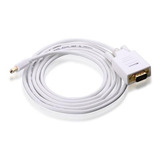 Kit 10 Cabo Mini Displayport X Vga  1,80m Metros Atacado