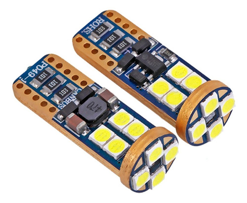 X2 Lamparas Led T10 12 Smd Csp Canbus Premium