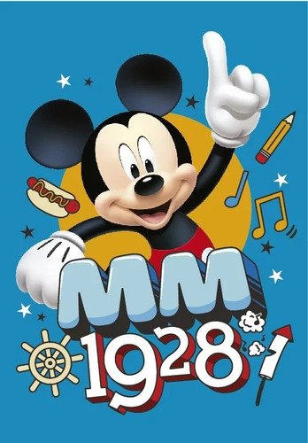 Alfombra Carpeta Infantil Disney Mickey 67x120 Antidesliz D2