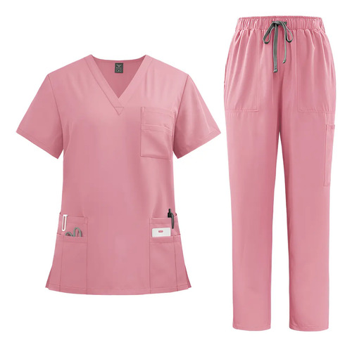Pijama Médicas Traje Recto Uniforme Scrub Quirúrgica Mujer