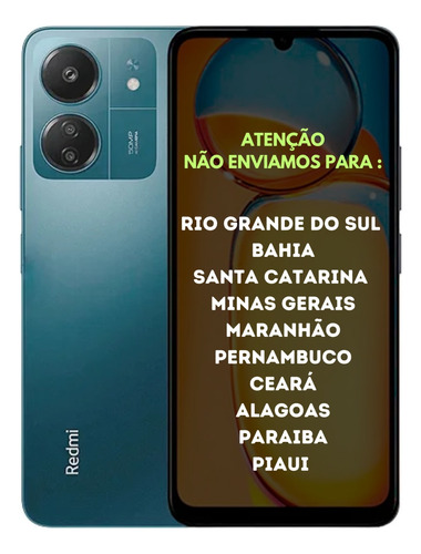 Redmi 13c 128/6gb De Ram Azul - Novo Lacrado Versão Global