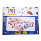 Juego De Sabanas Infantil- 1.5 Plaza Hello Kitty