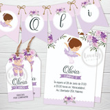 Kit Imprimible Bailarina Ballet. Cumpleaños. Deco. Candy Bar