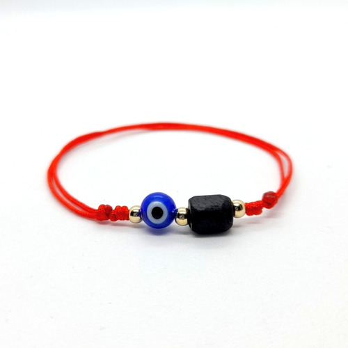 Pulsera Hilo Rojo Azabache Proteccion Ojo Turco Azul