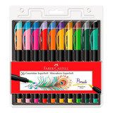 Bolígrafos Faber-castell Supersuaves Con 20 Colores