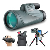 Telescopio Monocular Hd Adasion 12x56 Con Adaptador