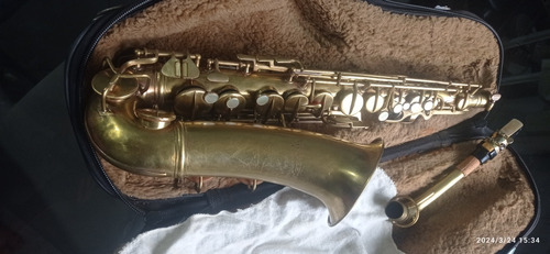 Saxofone Vintage Alto Fan American Elkhart Ind Usa - Usado