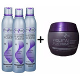 Shampoo+condicionador+finalizador+mascara Matizadora Violeta