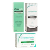 Megacistin Shampoo + Locion Max + Comprimidos Max Anticaida