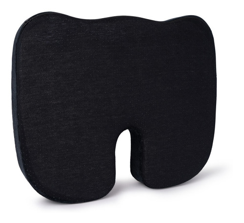 Almohada Para Asiento Cush Smart Bamboo Soporte Lumbar Color Negro