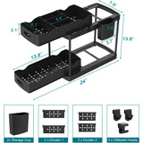 Organizador De 2 Cajas Deslizantes Para Optimizar Espacio