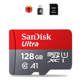 Cartão Memória Sandiskultra 128gb 140mb/s Classe 10 Microsd 