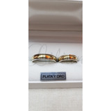 Alianzas Plata 925 Y Oro 18k Compromiso Casamiento Enamorado