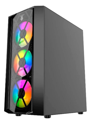 Gabinete Gamer Morpheus Jx188-17 / 4 Fan/3f/1b Color Negro