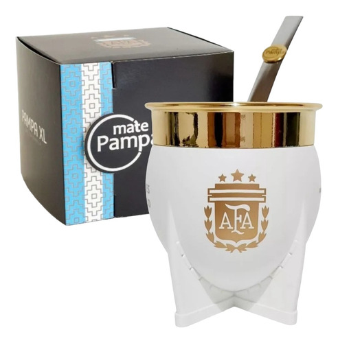 Mate Pampa Xl Original Afa Seleccion Con Bombilla