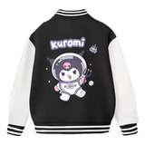 Chaqueta De Béisbol Con Estampado Digital Kuromi Astronaut