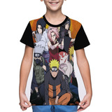 Camiseta/camisa Infantil Naruto Time 7 Minato