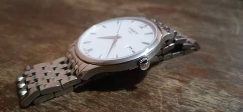Reloj Tissot Tradicional Silver Dual Usado Sin Caja