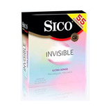 Condones Sico Invisible Ultra Sense Caja Con 55 Piezas Color