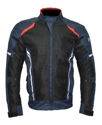 Chamarra Moto Mesh Protección Sm-meshtec Azul Motos.shop