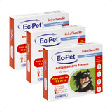 3 Ec Pet 1,34ml Chemitec Antipulgas Cães De 11 A 20kg