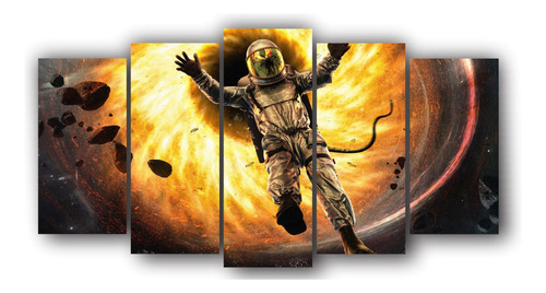 Cuadro Decorativo Astronauta Espacio Set De 5 Cuadros - 01