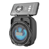 Mini Caixa De Som Led Bluetooth 5.0 C/ Radio Fm Recarregavel