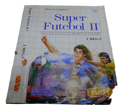 Encarte Super Futebol Ii 2 Master System Cx Cortada Tectoy