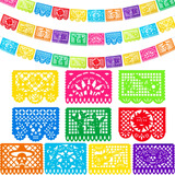 Paquete De 3 Pancartas De Plastico Para Fiesta Mexicana, Dec