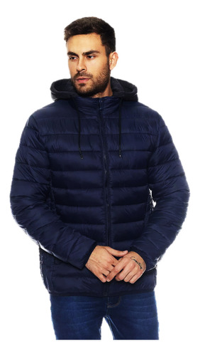 Bobojaco Jaqueta Puffer Masculina Grossa Importada Com Capuz