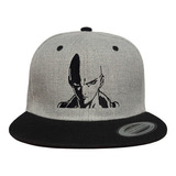 Gorra Plana Snapback One Punch Man, Saitama, Bordada.