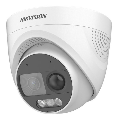 Camara Hikvision 2mp Color Vu Pirxos Sirena Estrobo Mic