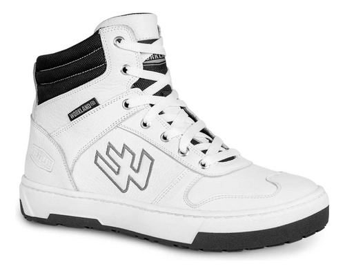 Tenis Bota Motociclista Hombre Moto Biker Wkl 80203 Blanco