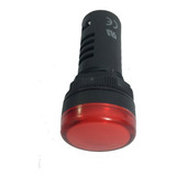 Sinaleiro Led 22mm L20-r9-r12v Ip65 Kit 10pçs - Metaltex Cor Da Luz Vermelha 12v