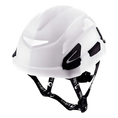 Casco Seguridad Industrial Blanco Libus Andes Reflectivo con Arnés y Mentonera | Meses sin interés