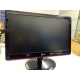 Monitor P/ Computador 20 Pol LG Flatron Lcd Wide Black Piano